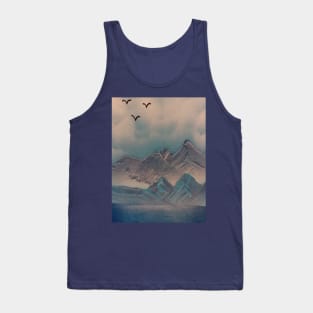 Blue mountains lake Tank Top